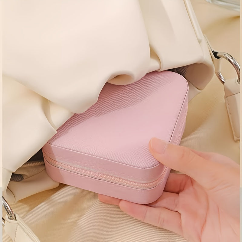 Caja de almacenamiento para joyas Multi-Grid con forro suave para collares y pendientes