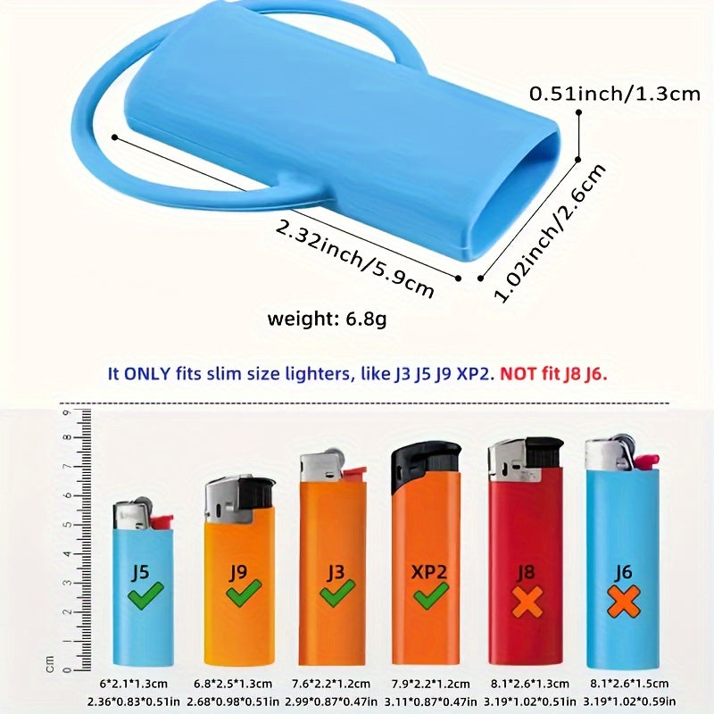 Unisex Silicone Lighter Cover Colorful Anti-slip Portable Durable Accessories