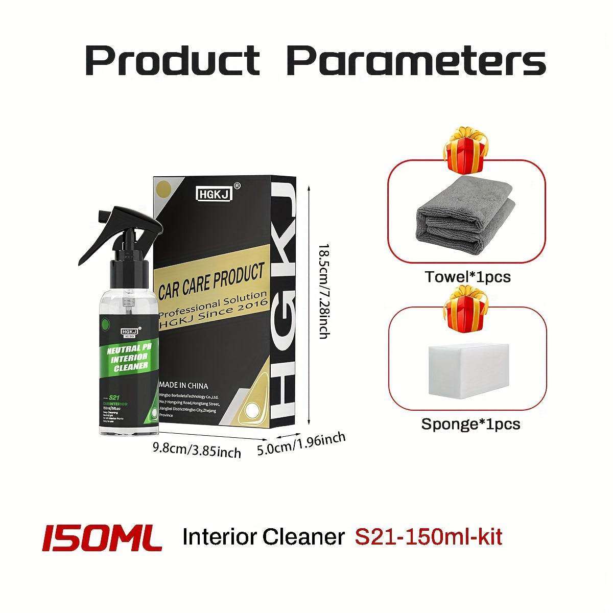 Spray limpiador de tapicería para interiores de coche para cuero, tela y techos 500ml