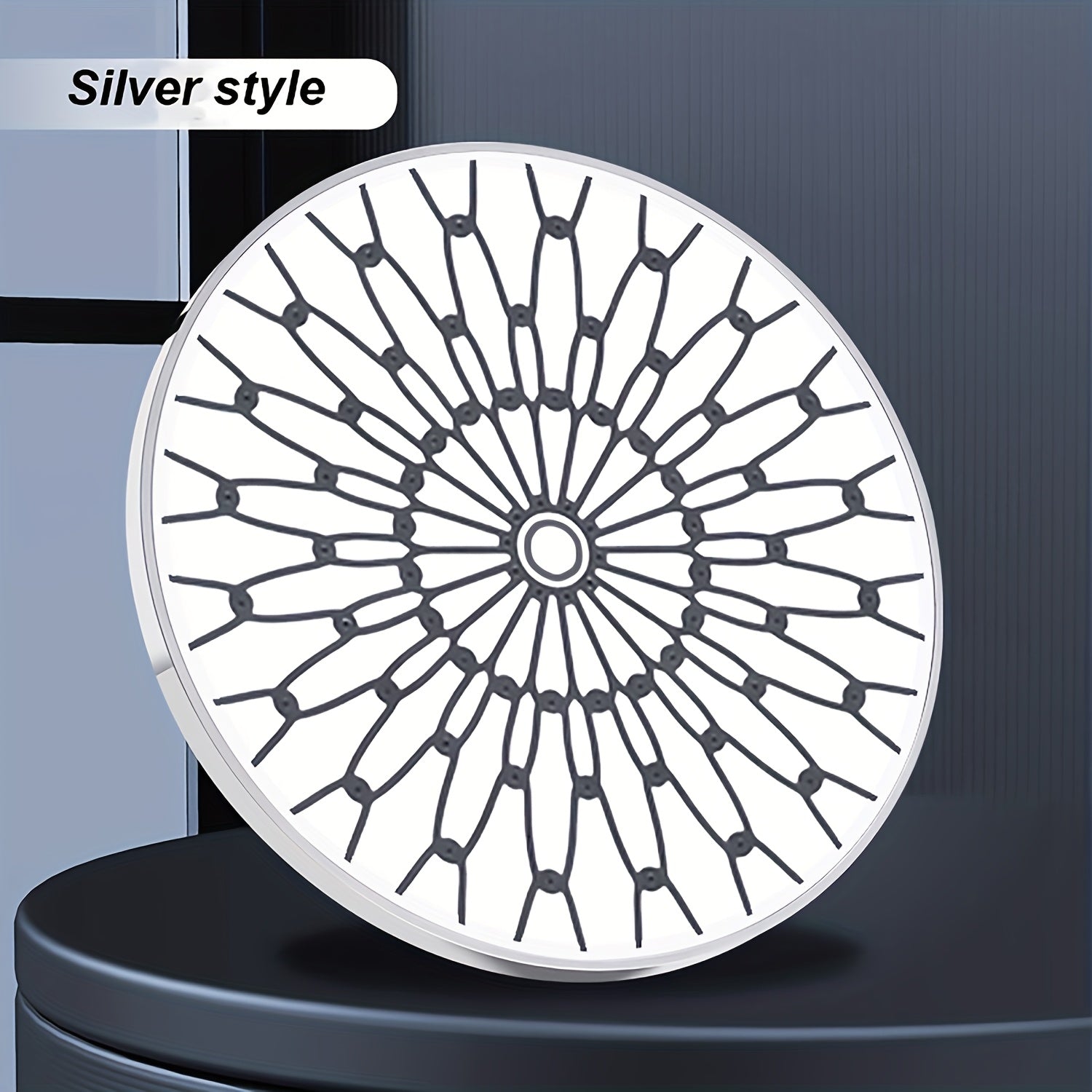 Stainless Steel 6-Inch High-Pressure Rain Shower Head for Hotel Bathrooms