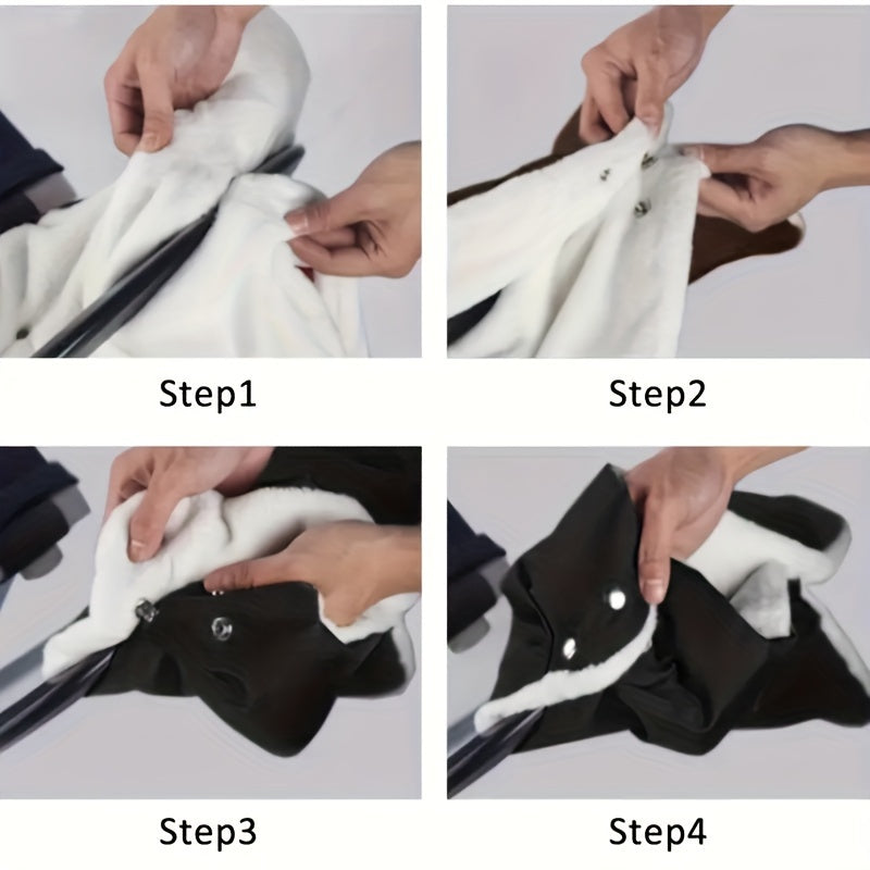 Guantes de invierno para niños, cálidos, con forro de felpa gruesa, a prueba de viento y anti-congelamiento