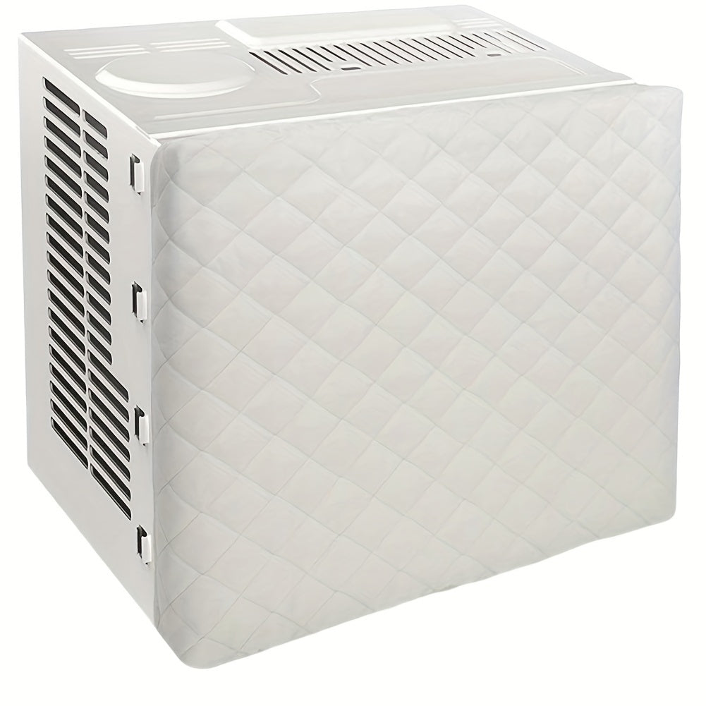 Quilted Air Conditioner Dust Cover with Elastic Fit Indoor Heat Insulation