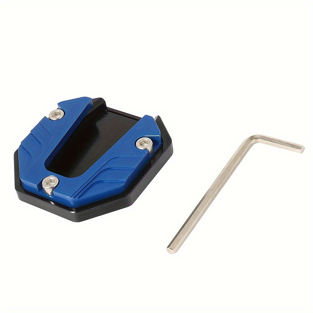 Motorcycle Kickstand Extension Plate Aluminum Side Stand Support for Scooters