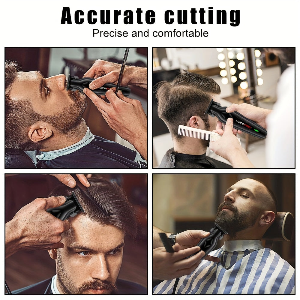 Cortapelos de barbería inalámbricos recargables para hombres, cuidado del cabello y aseo