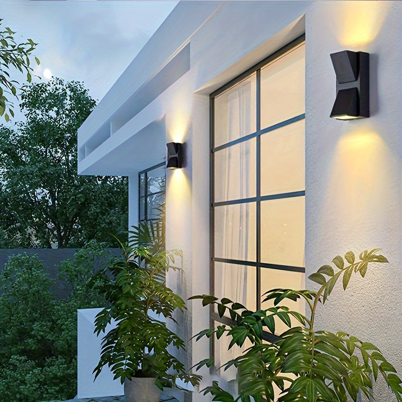 Outdoor Wall Light for Gardens and Porches Double or Single Head Waterproof Plastic Fixture