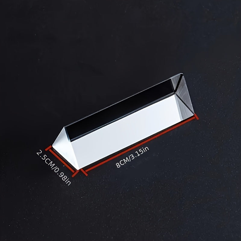 Jismoniy fanlar uchun prizmali shisha, aks ettiruvchi rang spektri, fizika ta'limi uchun o'qitish, sovg'alar, hobbi, maktab ta'limi, o'q otish atributlari va boshqa foydalanish imkoniyatlari.