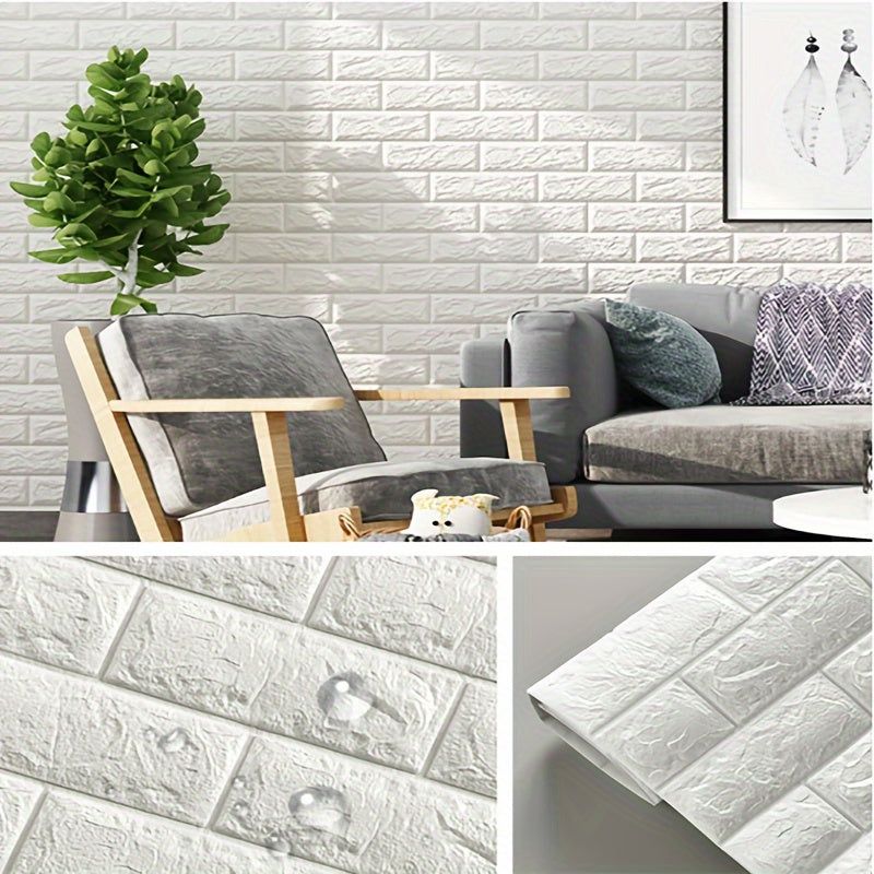 3D Stereo Brick Wall Stickers Waterproof Oilproof Self-Adhesive Indoor Decor 20 50 100 Pieces