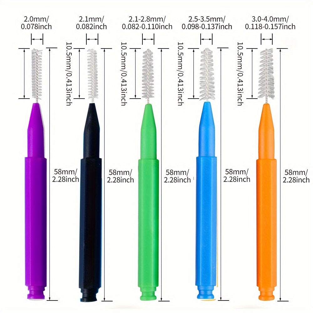 60-тайлам полипропилен тиш олиш учун оралиқ тиш щёткалари