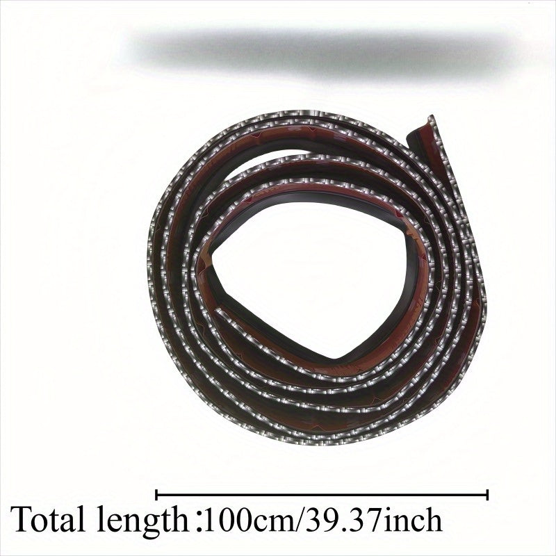 Car Carbon Fiber Door Threshold Strip Anti-Collision Scratch Guard