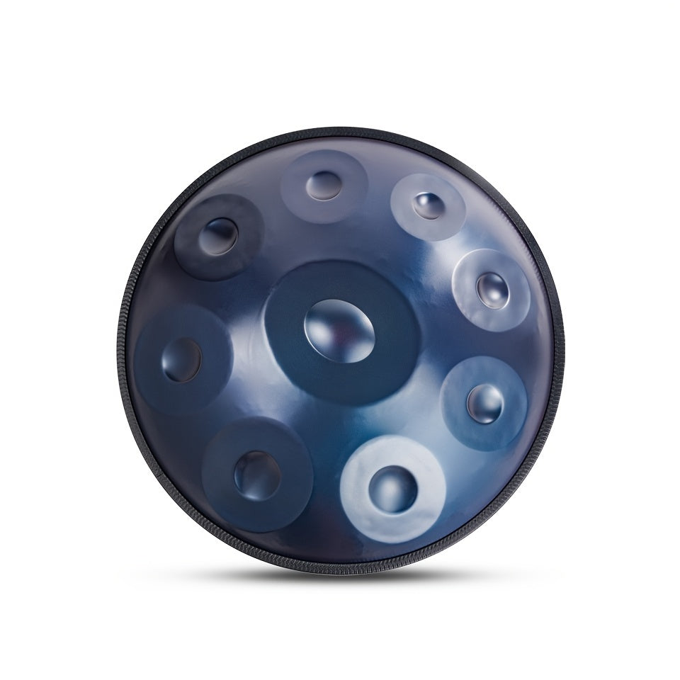 Handpan Drum in D Minor Carbon Steel 22 Inch with Carrying Bag Mallets and Wiping Cloth for Meditation Yoga and Performance
