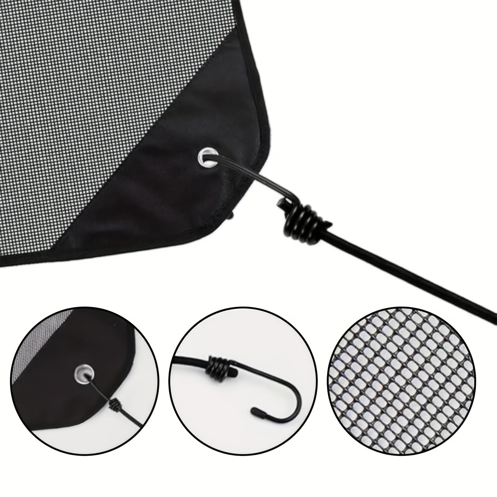 Universal Outdoor AC Unit Top Cover Protector Durable Mesh Bungee Cord