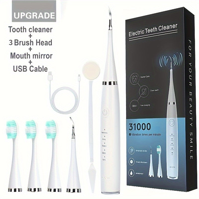 Portable Electric Toothbrush for Adults Dual Use Teeth Cleaning Device