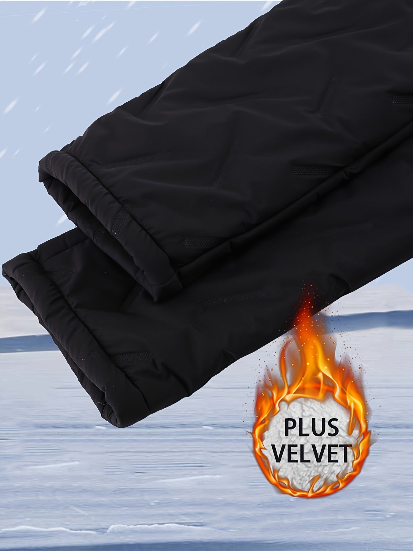 Plus Size Women's Thermal Pants High-Waisted Cold Weather Trousers