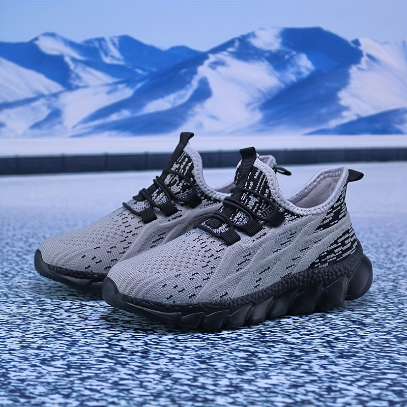 Мужские легкие кроссовки-слипоны для прогулок на улице осенью и весной