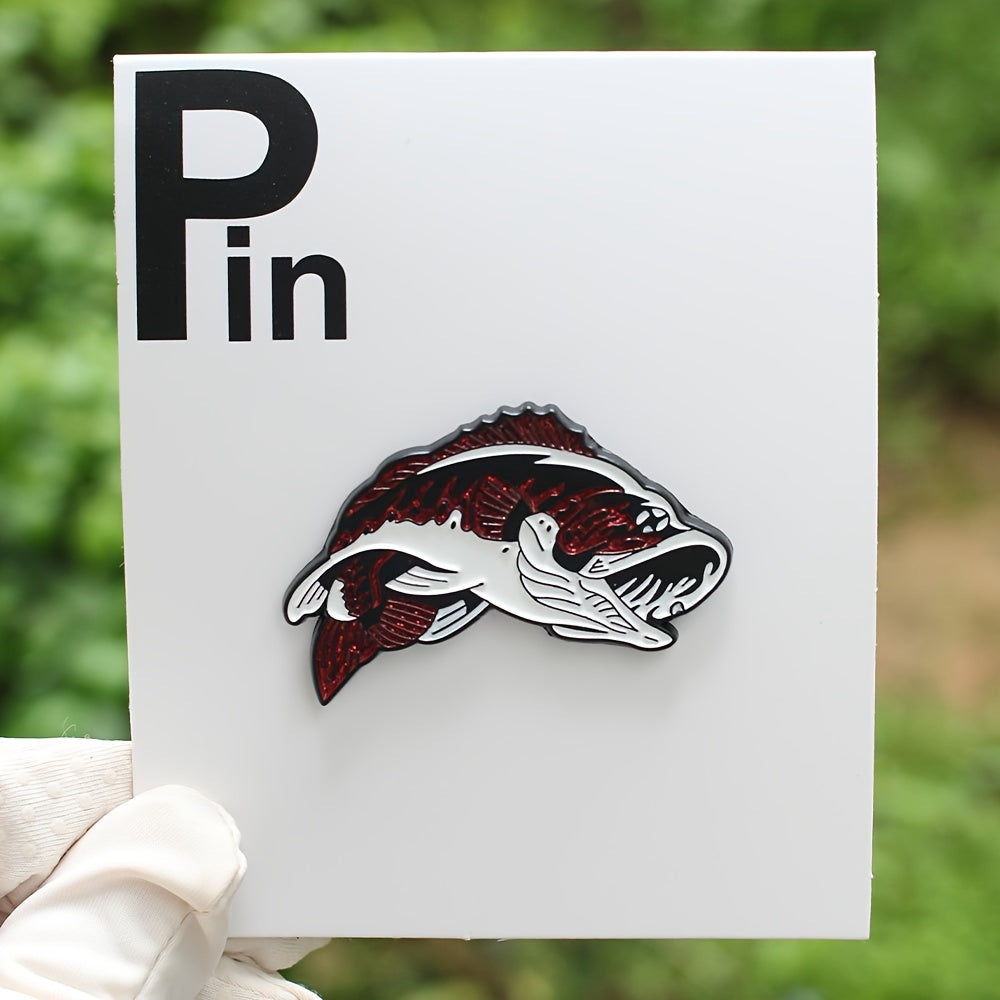 Koi Fish Enamel Pin for Men Zinc Alloy Fashionable Accessory