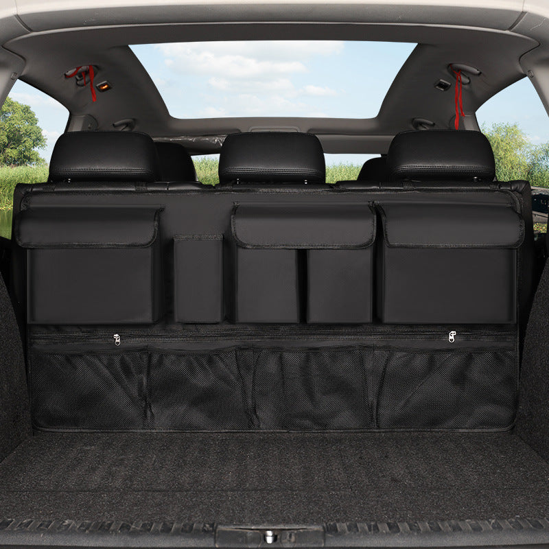 Универсальный органайзер для багажника автомобиля Oxford с сетчатыми карманами и держателями для стаканов