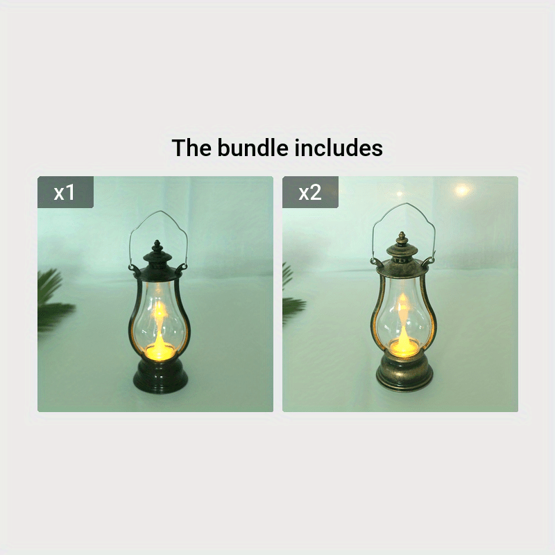 Retro Portable LED Pony Lamp Holiday Decoration Creative Design Atmosphere Lighting Copper Wire and Wine Pot Candle Light