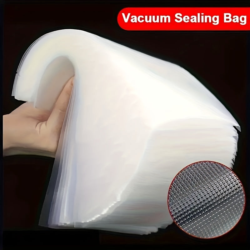 Vacuum Sealer Bags 100 Pack Textured Transparent Food Storage for Kitchen
