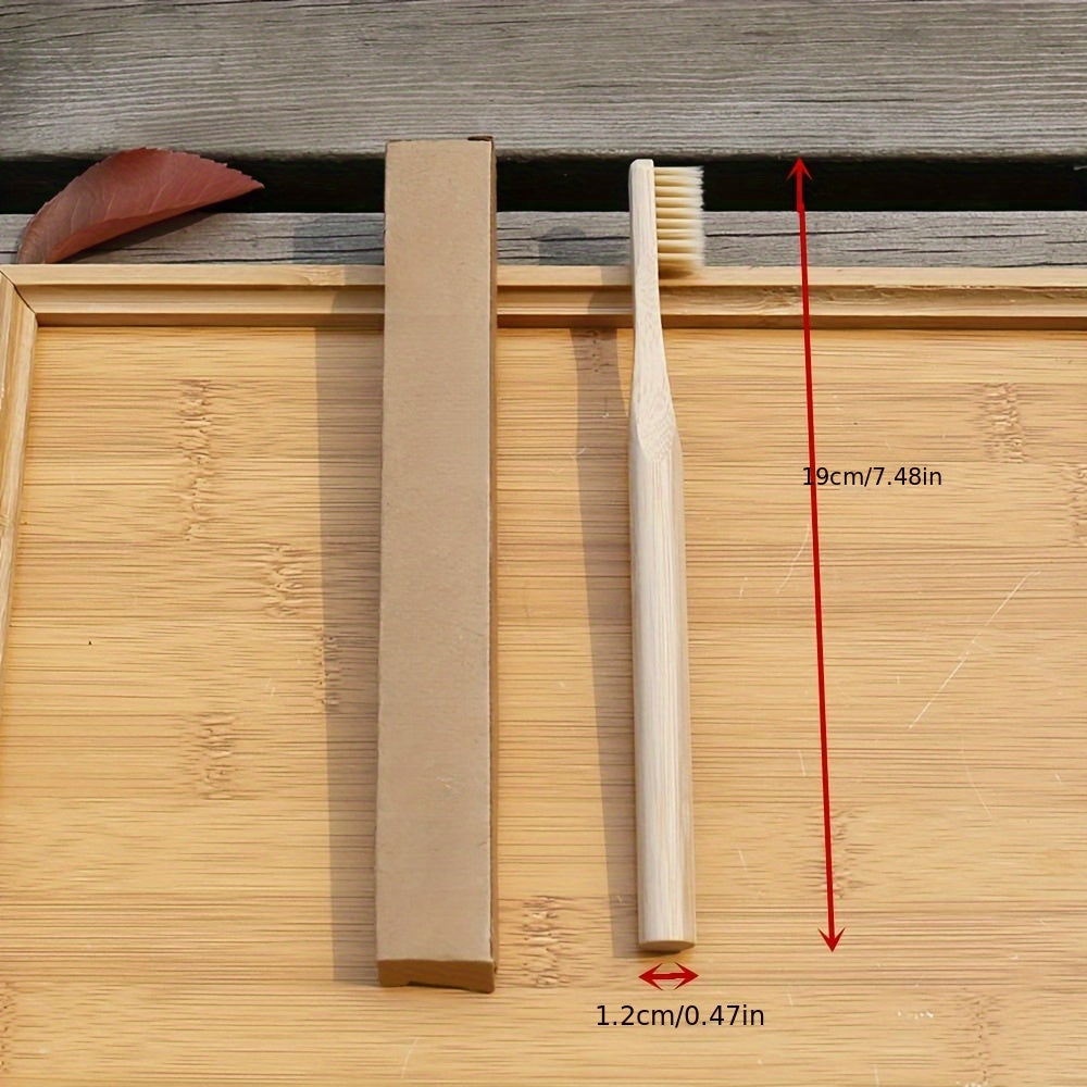 Kids Bamboo Toothbrushes Natural Soft Bristles Eco-Friendly Pack of 4