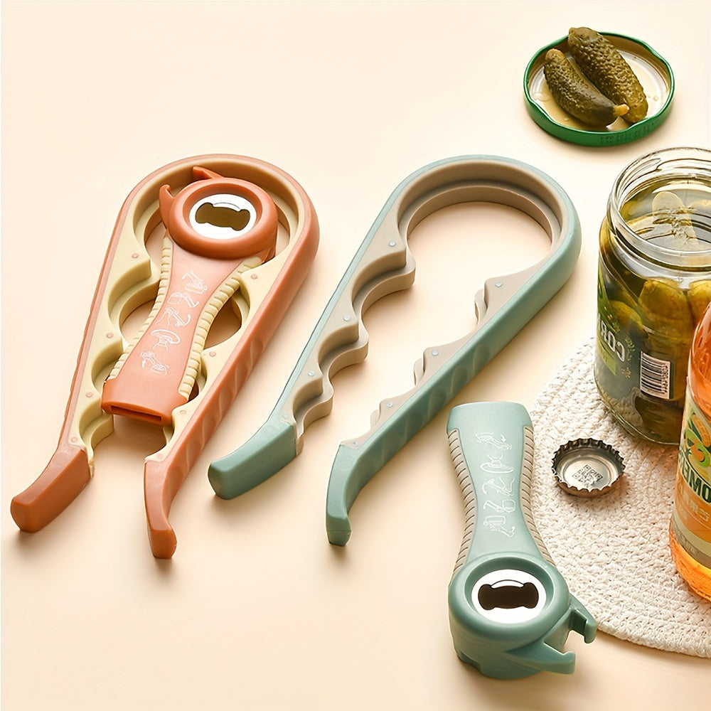 2-Piece Plastic Jar Opener Set Non-Slip Kitchen Tools for Cans Bottles