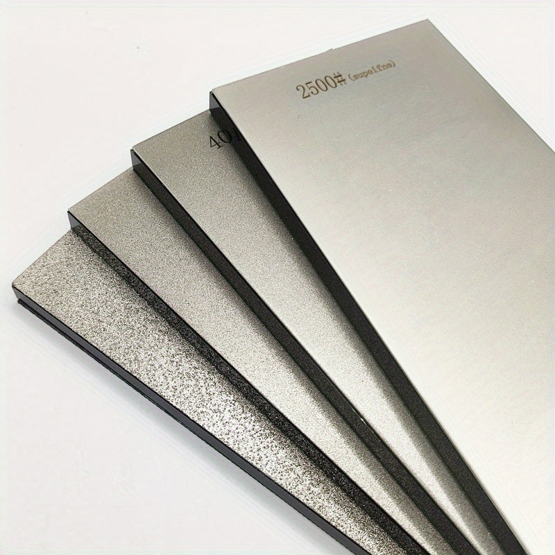 Diamond Knife Sharpener with EVA Sharpening Stone and Anti-Slip Silicone Base