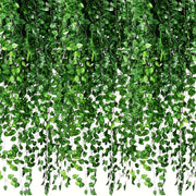 Sun'iy ivy garlandi 12/24 dona Batareya talab qilmaydi Ichki va tashqi devor bezaklari