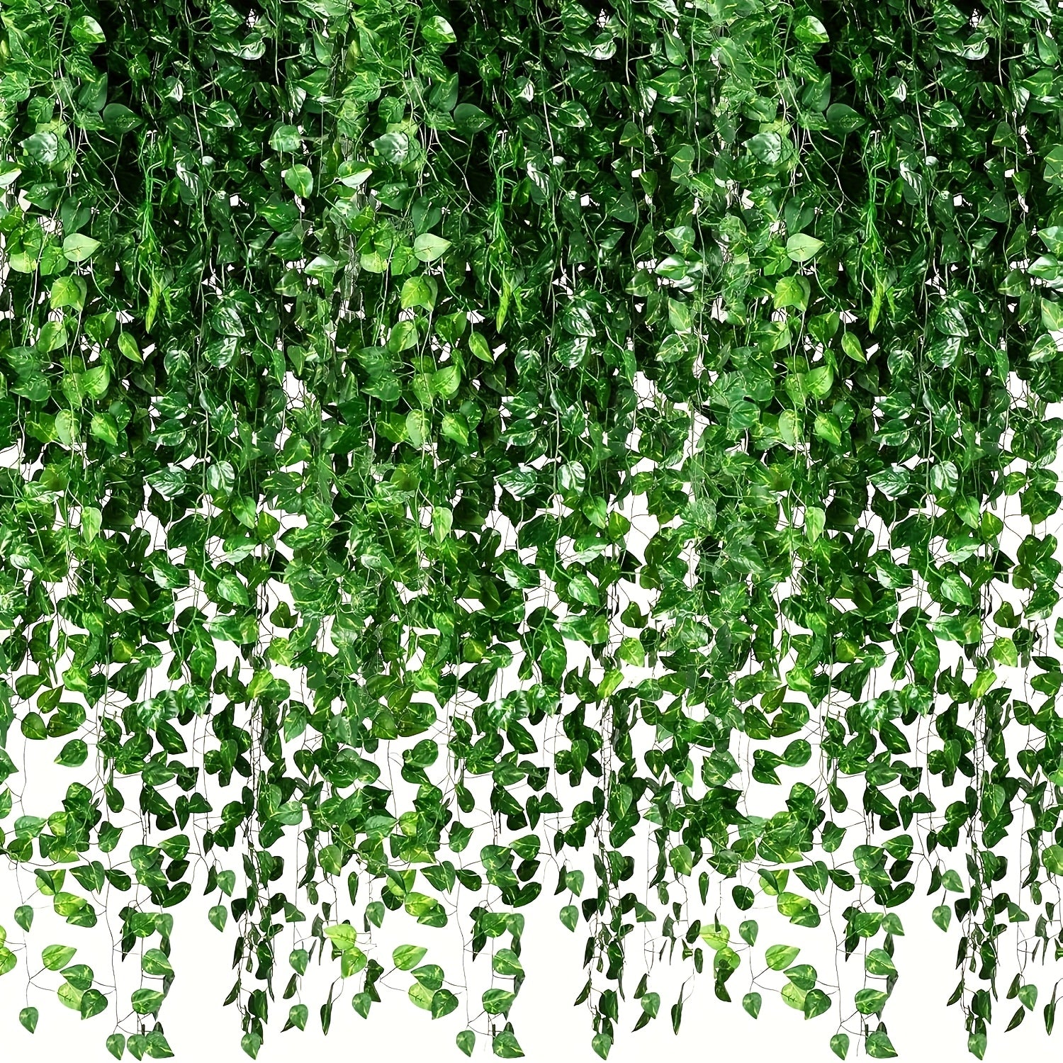 Sun'iy ivy garlandi 12/24 dona Batareya talab qilmaydi Ichki va tashqi devor bezaklari