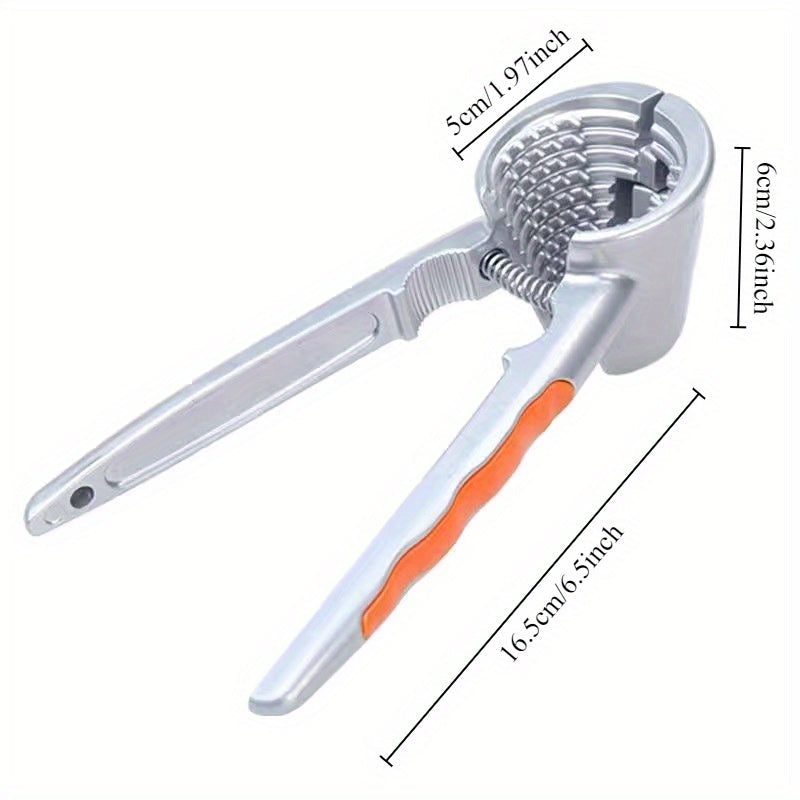 Multi-Functional Zinc Alloy Nutcracker Seafood Sheller Dual Jaw Kitchen Tool