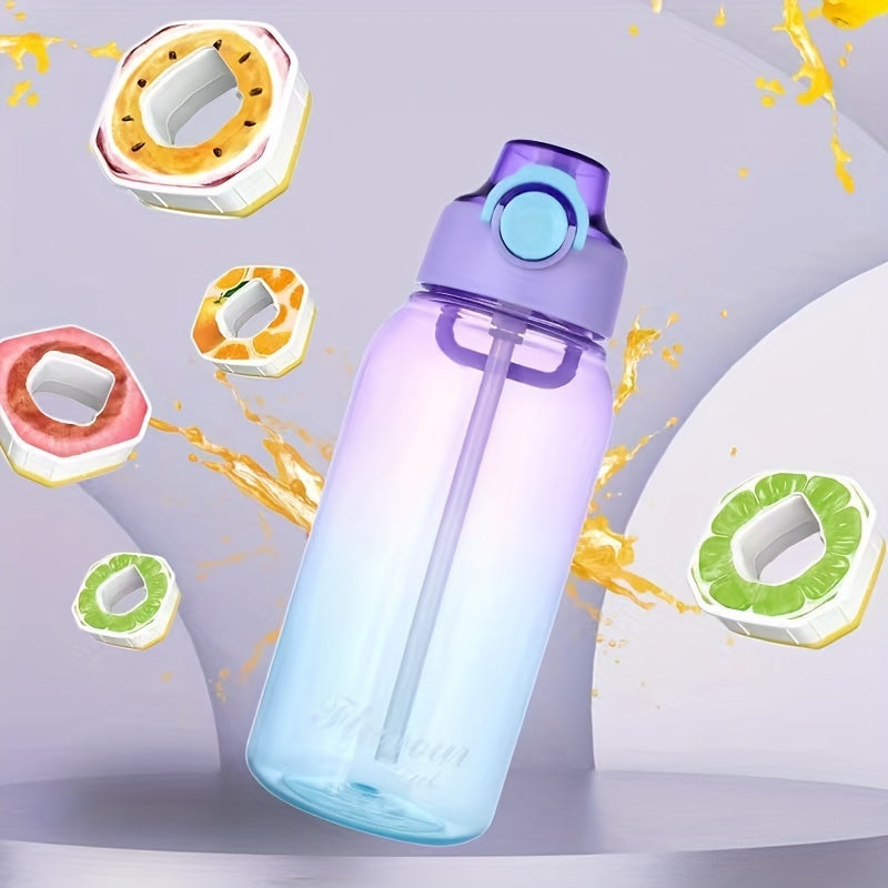 34oz Fruit-Infused Water Bottle with Random Flavor Pod BPA-Free Cycling Gift