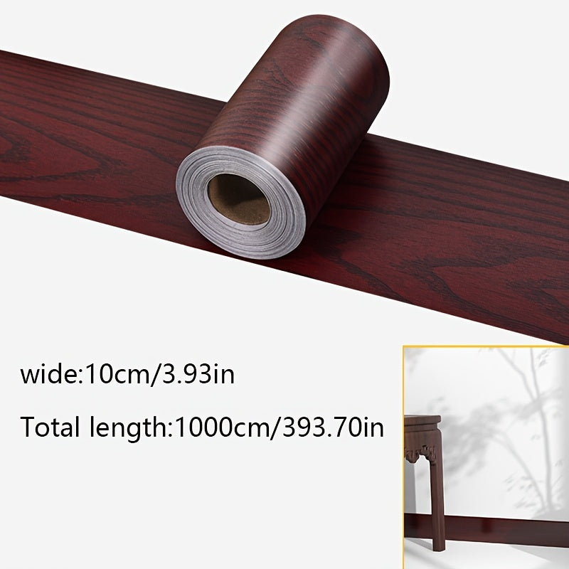 Waterproof Self-Adhesive Contact Paper with Realistic Wood Grain for Furniture Cabinets and Windowsills