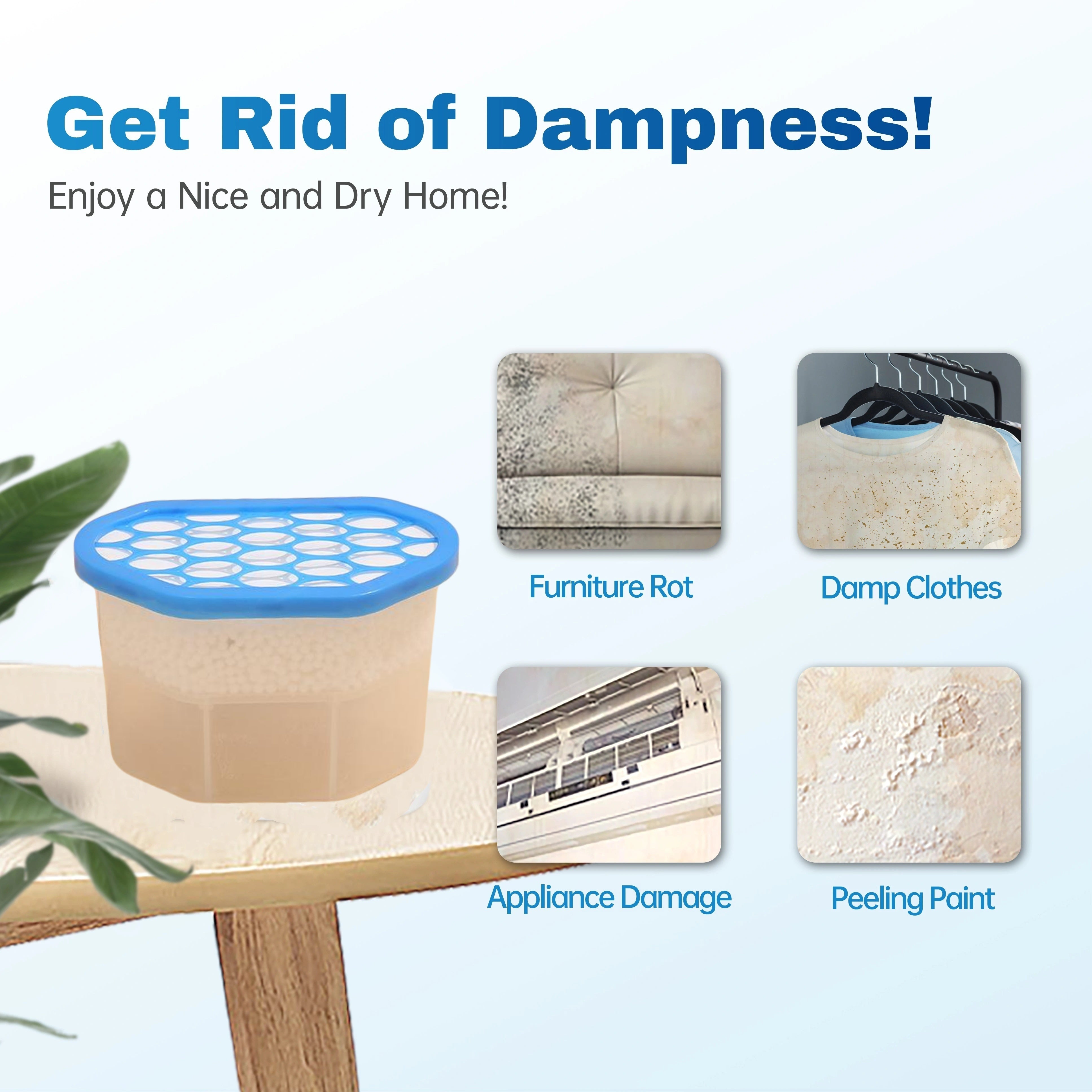 Activated Charcoal Moisture Absorber for Wardrobes Fragrance-Free Odor Eliminator