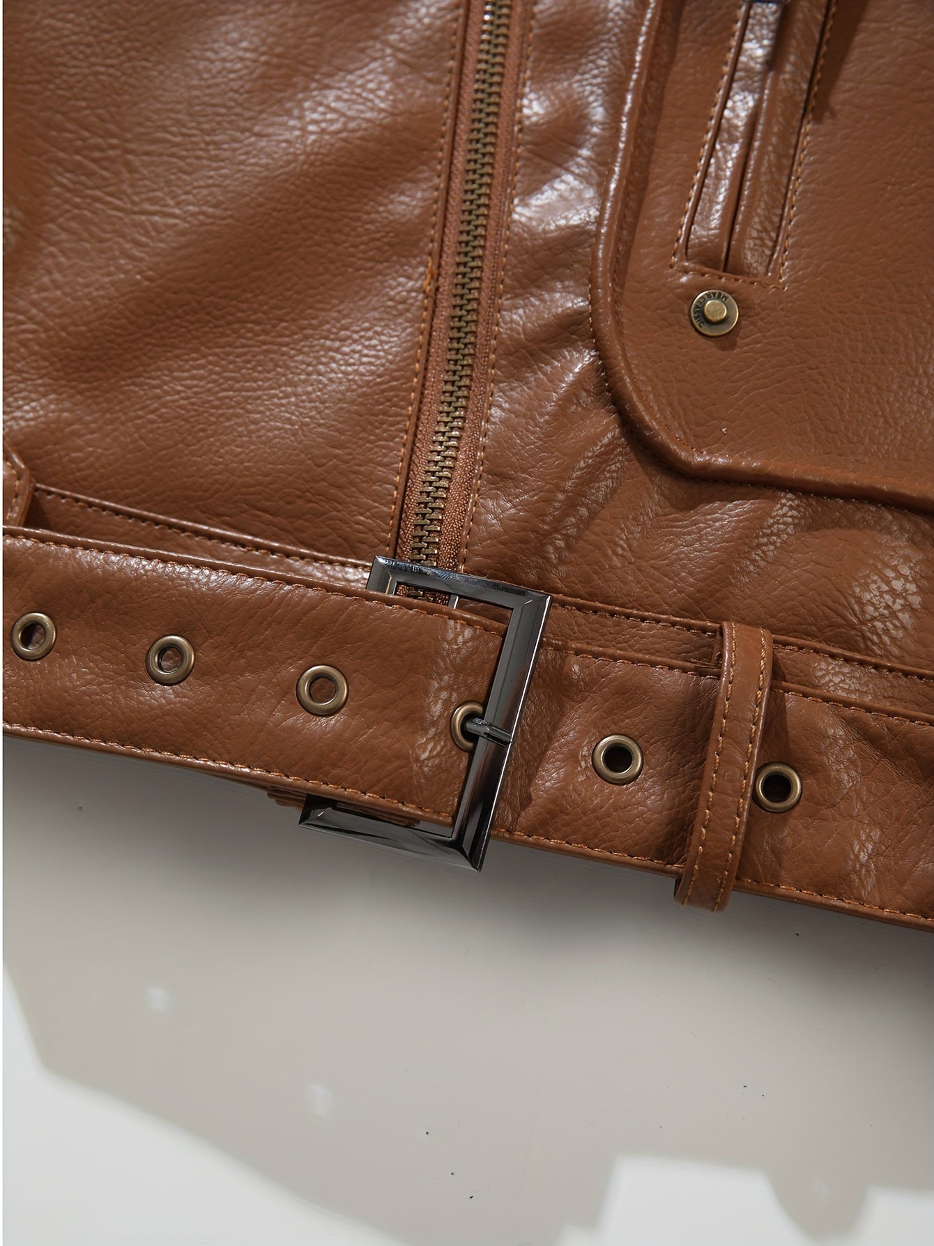 Men's Casual Zipper Bomber Jacket Solid Color Long Sleeve Regular Fit Polyester Lining