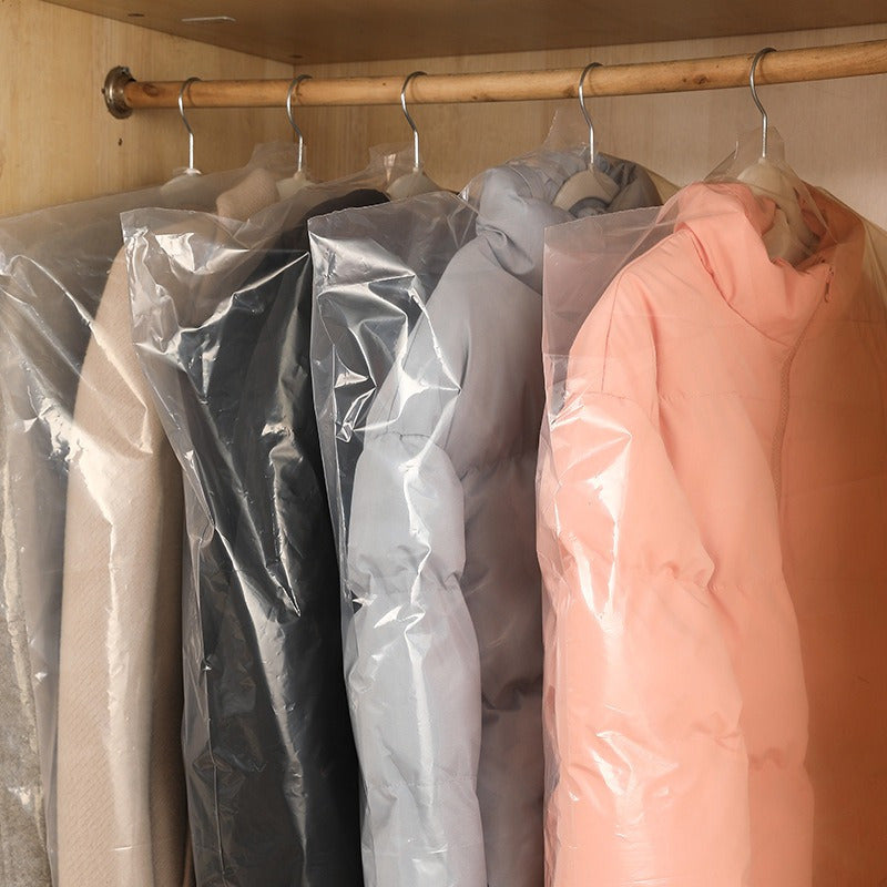 Clear Dustproof Garment Covers for Suits and Dresses Water-Resistant Storage Bags