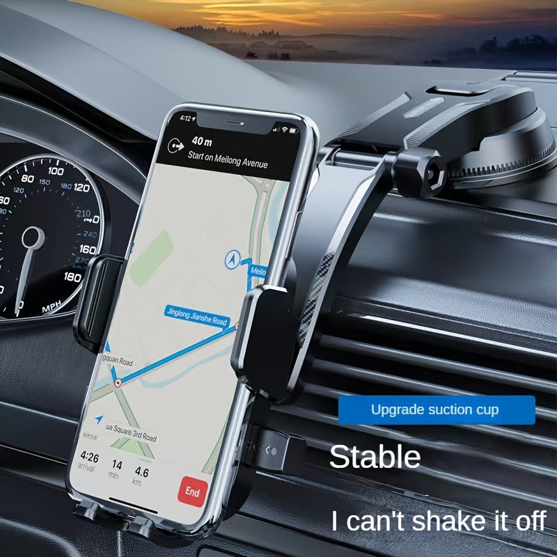Multifunctional Rotatable Car Phone Holder with Suction Cup