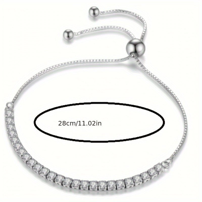 Moissanite Tennis Bracelet for Women 4.4 Carat Sterling Silver Jewelry Gift