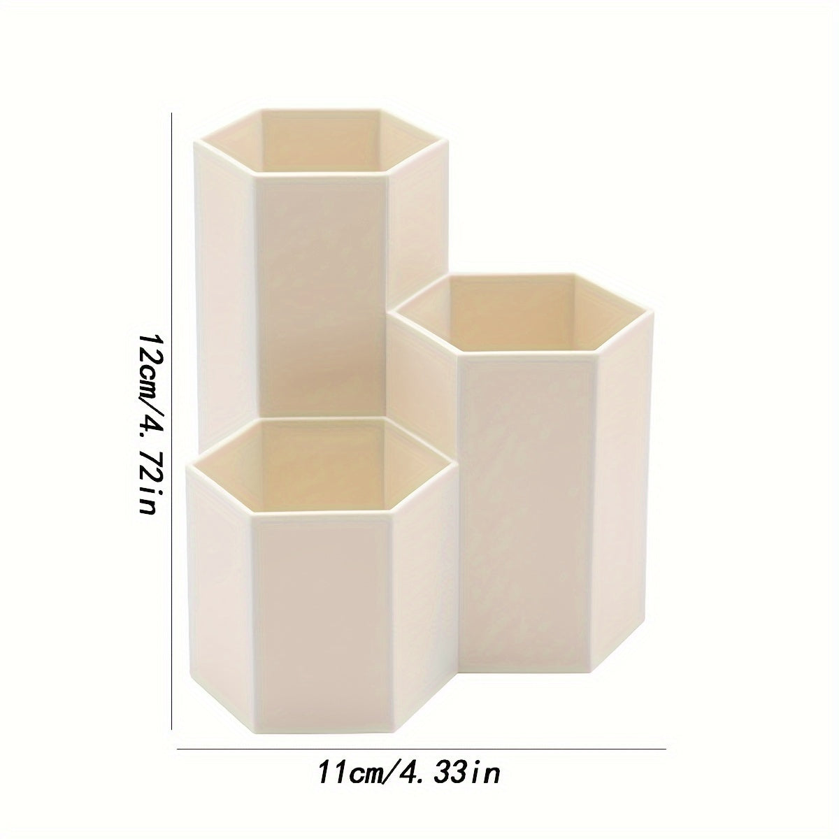 Desk Organizer for Pens and Stationery Items Black Plastic Office Desk Accessory