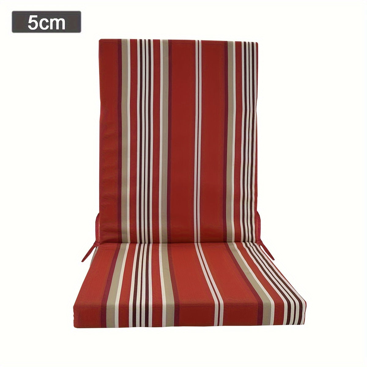 Boho Outdoor High Back Chair Cushion UV-Resistant Polyester Machine Washable