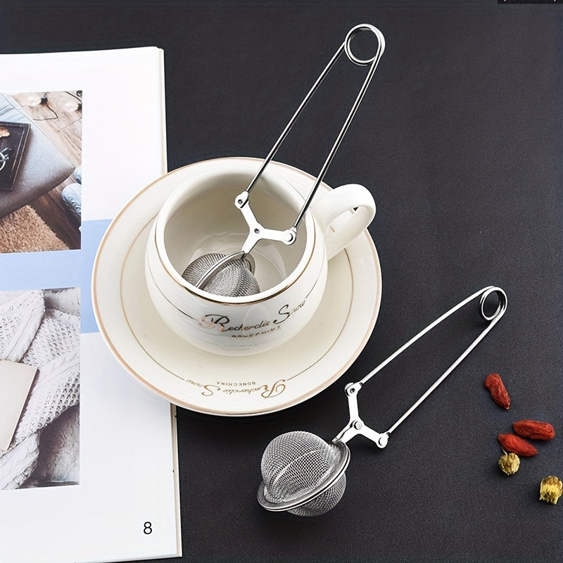 Premium Stainless Steel Tea Ball Infuser with Handle for Loose Leaf Tea