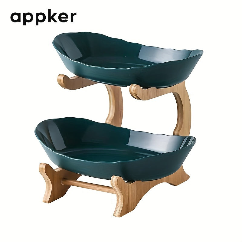 Plastic Serving Tray Set 2-Tier 3-Tier Fruit Snack Candy Cake for Home Restaurant Hotel