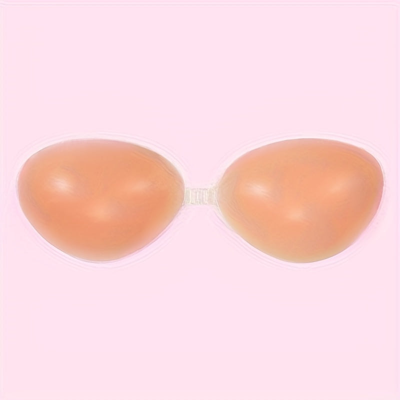 Seamless Strapless Push-Up Silicone Bra for Women Invisible Stick-On Lift Bra