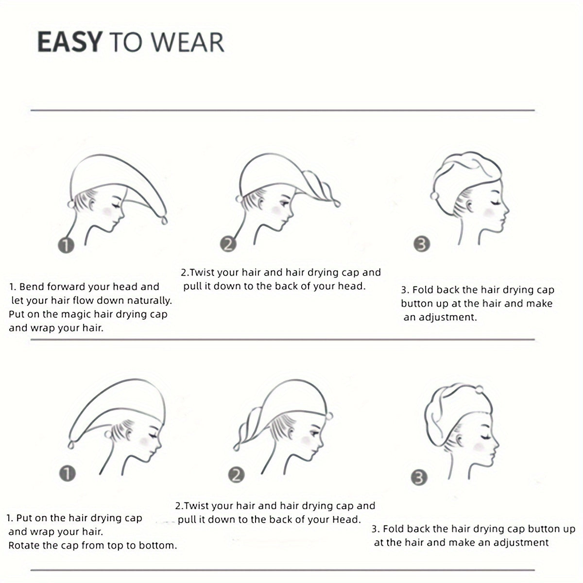 1 Шапочка для сушки волос с вышивкой Счастливого Солнца, коралловые флисовые полотенца, банные принадлежности, аксессуары для ванной - мягкие и впитывающие.