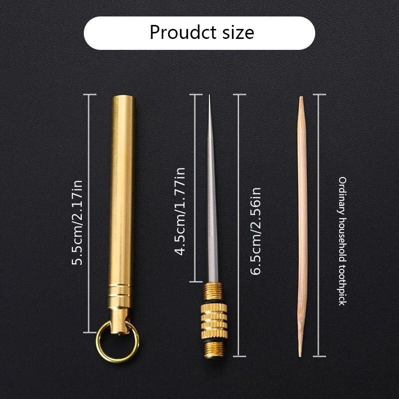 Metal Toothpick Pocket Portable Easy to Carry and Use