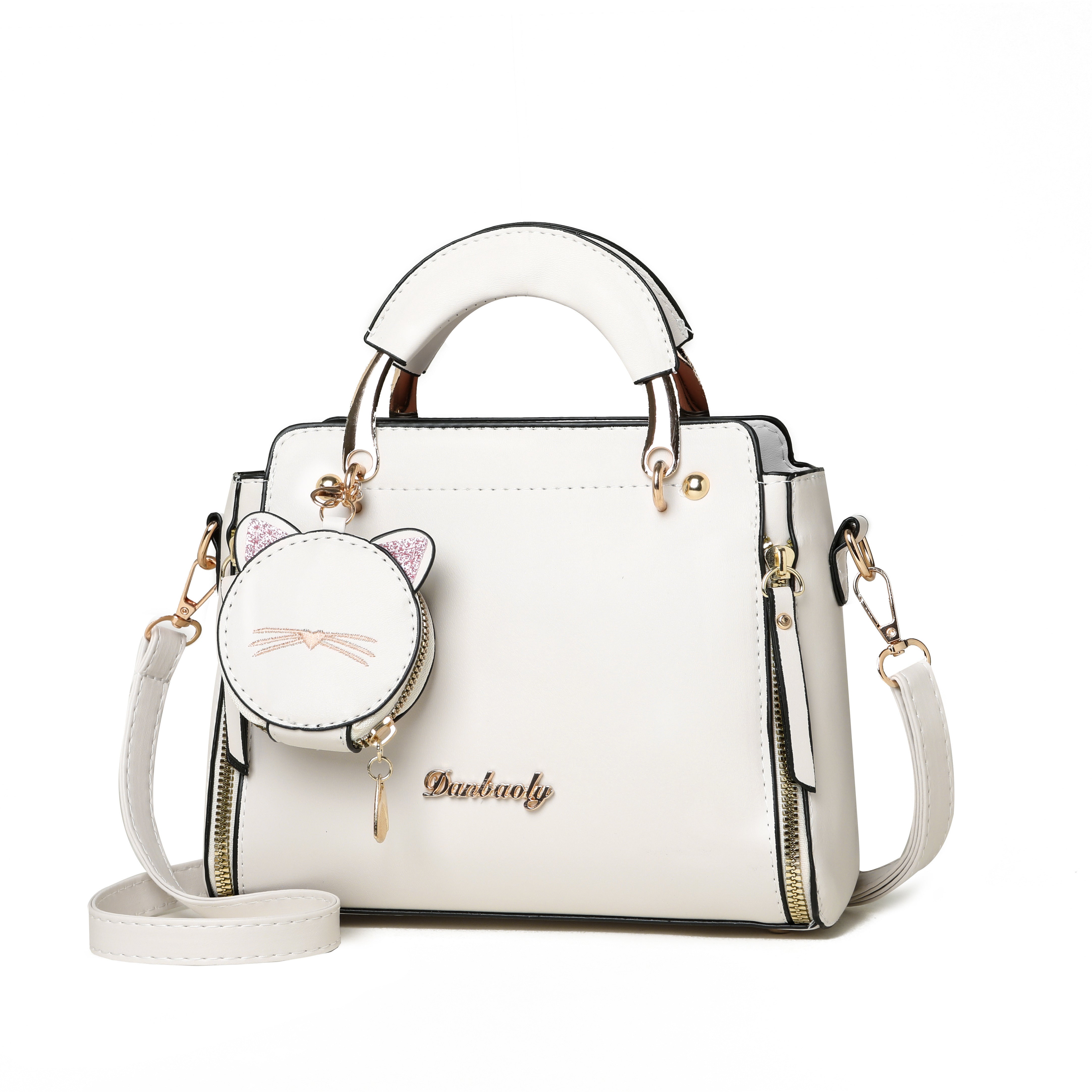 Usmonli ayollar uchun xushbichim xat yozish sumkasi, sozlanadigan tasma va katta sig'imga ega, mustahkam rangda, naqshsiz.