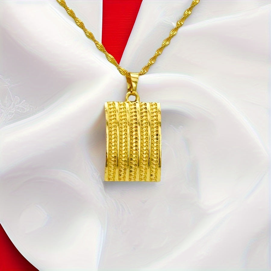 Ethiopian-Inspired Jewelry Set for Women Copper Pendant Earrings Necklace Ring Wedding Gift