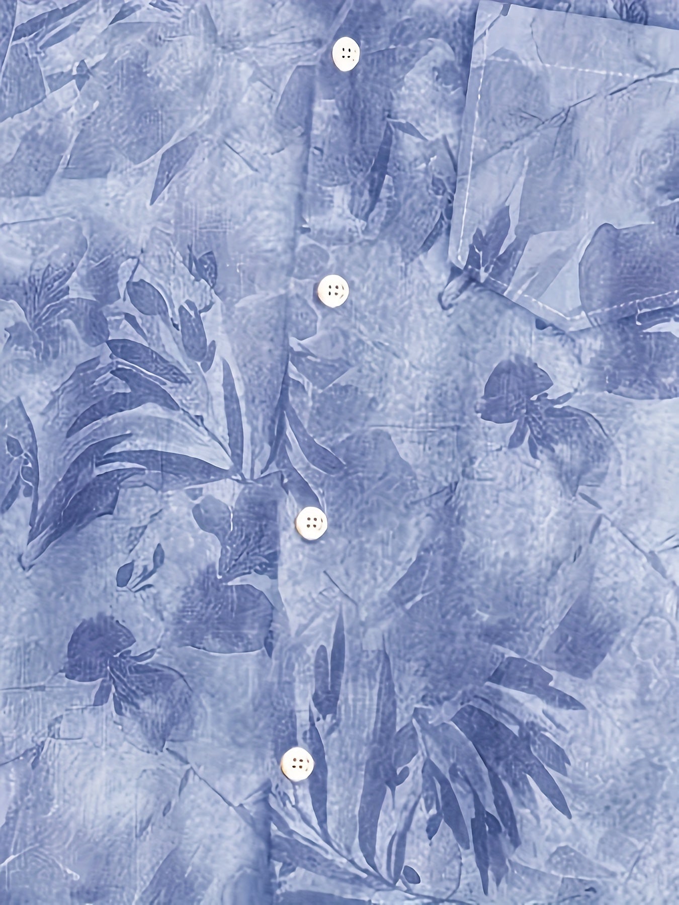 Мужская рубашка с коротким рукавом и пуговицами, увеличенного размера, с тропическим принтом и полиэстером, для летнего отдыха