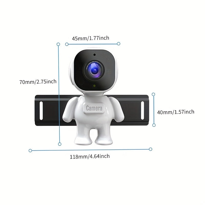 Compact HD Rearview Mirror Camera for Children Night Vision 10.92cm Rear Seat Monitor