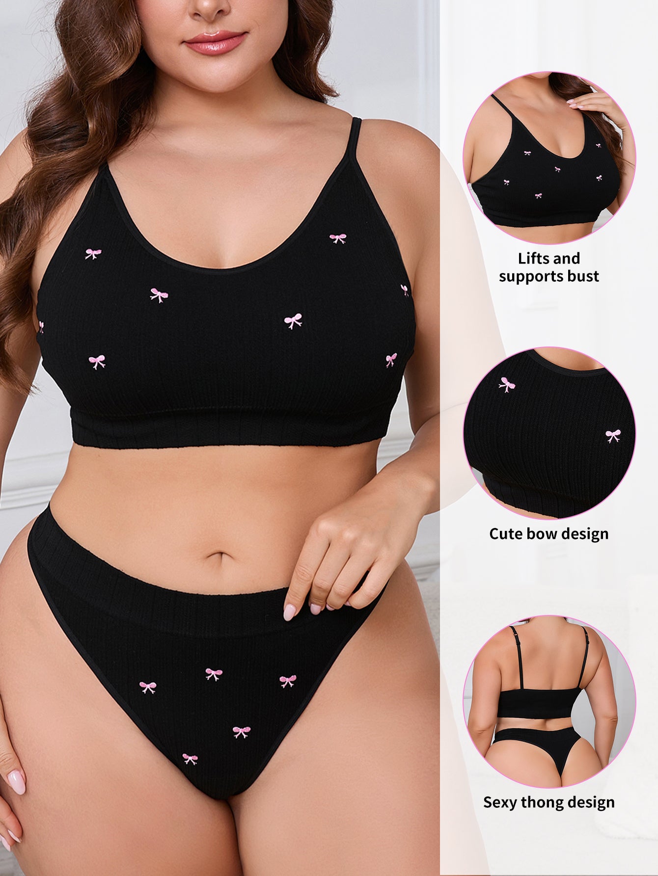 Plus Size Women’s Yoga Set Athletic Sportswear with Stretch Fabric