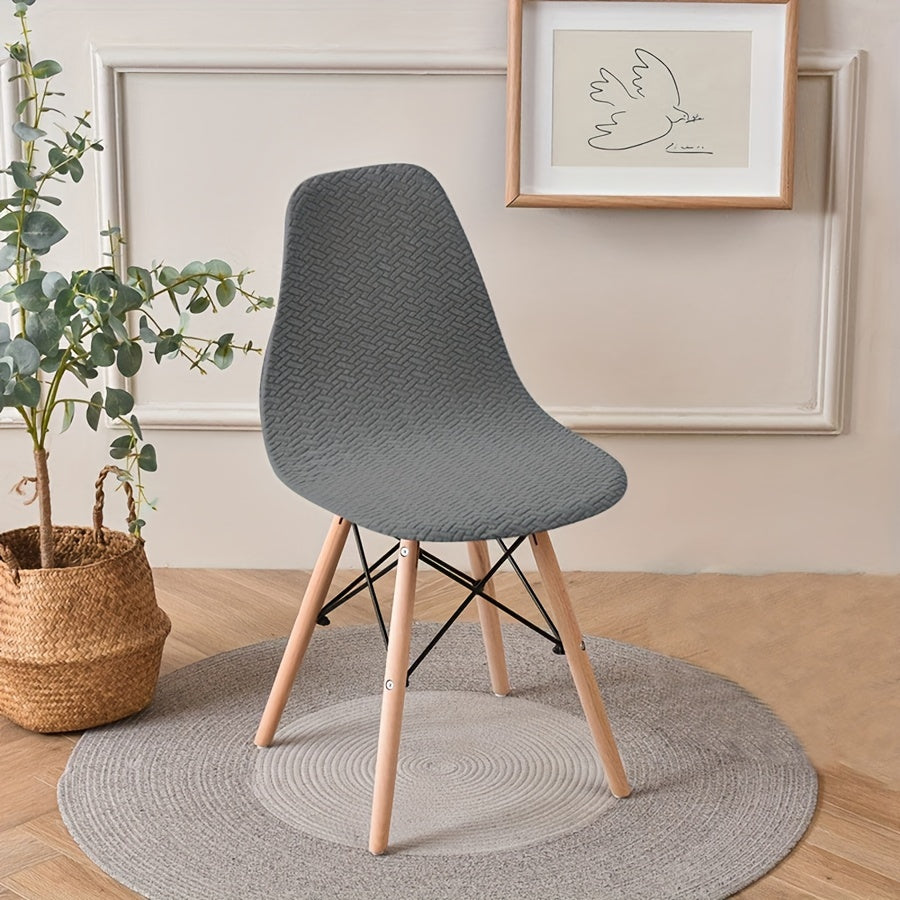 Долговечный, легкий в уходе чехол для классических обеденных стульев из полиэстера и эластана, идеально подходящий для владельцев домашних животных.