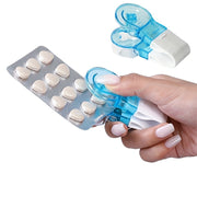 Portable Pill Dispenser Remover with Medicine Box for Tablets and Pills
