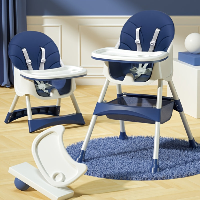 Silla alta para niños con bandeja desmontable, asiento multifuncional para comer para niños
